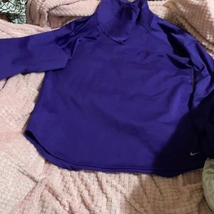 Athletic turtleneck warm up shirt
